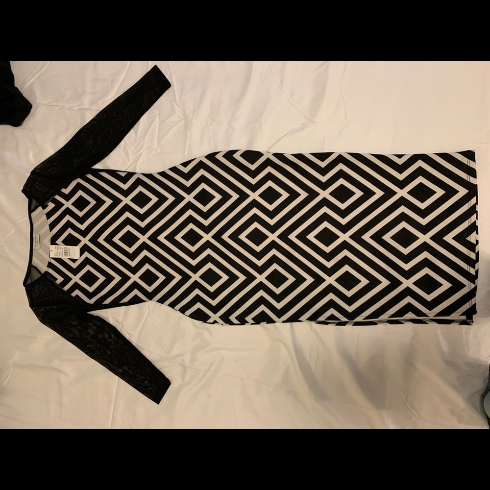 Dress black and white